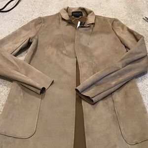 Premise Tan Faux Suede Jacket